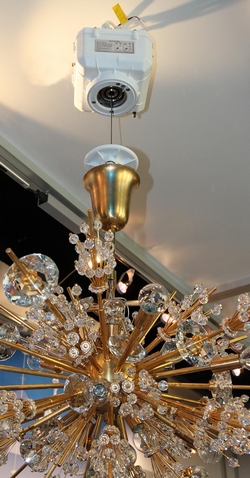 Elevateur en cours d'utilisation